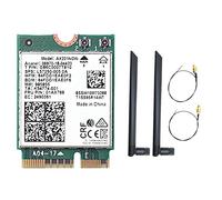 Pavewood AX201NGW Scheda WiFi con Doppia Antenna 2.4 Ghz+5Ghz WiFi 6 3000Mbps M.2 CNVio2 Bluetooth 5.1 Adattatore WiFi per Win10 Ricambi Ricambi Accessori