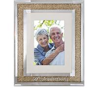 Pavilion Gift company 85115 Glorious Occasioni - 50th Anniversary Gold Cristallo a Specchio 4 x 6 Cornice,