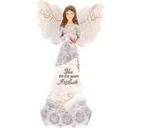 Pavilion Gift Company Elements - Statuetta di Angelo Custode, 15,2 cm, Colore: Viola