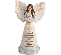 Pavilion Gift Company Figurine Statuetta di Angelo, Resina, Viola, 15 cm / 6"