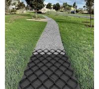 Pavimentazione a nido d'ape resistente per vialetti, vialetti e parcheggi, griglia stabilizzatore in polietilene tagliabile durevole, 4 x 8 m / 13x26ft, per un migliore supporto al suolo