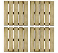 Pavimentazione da Esterno 4 Pezzi 50x50 cm in Legno Impregnato