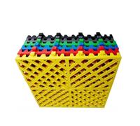 Pavimentazione da esterno ad incastro giardini, Tappetino Drenante Modulare Ad Incastro Multicolor Confezione Da 4-20 Pz(Green,4 pieces)