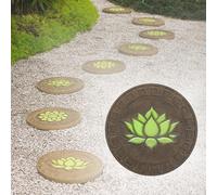 Pavimentazione for vialetti con motivo a loto, decorazioni for aree laghetto/prato/cortile in stile orientale(Style2)