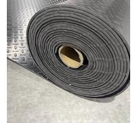 Pavimentazione in gomma per garage Rotolo tappetino in PVC, spessore 2-2,5 mm, multicolore, dimensioni multiple 0,9-3,5x1 m(Black,0.9X1M(35.4X39.3")-2MM)