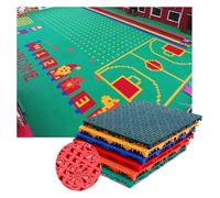 Pavimentazione modulare ad incastro per esterni， Piastrelle for pavimenti modulari ad incastro for esterni, tappetino sportivo for asili e scuole, tappetino impermeabile in gomma antiscivolo, 25x25 cm