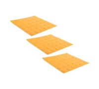 Pavimentazione Tattile Cieca in Pvc Giallo, 3 Pezzi per Marciapiede | Progetto per Percorso Pedonale, Resistenza Agli Urti e Intemperie, Confezione da 3 Unità