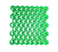 Pavimentazioni for marciapiedi esterni, fondazioni for capannoni, pavimentazioni permeabili, for rinforzo di terreni in pendenza, percorsi e patii, 4 griglie = 1 m² (verde)(5cm-4 pieces)