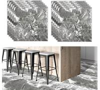 Pavimento Adesivo PVC Effetto Marmo Tappeto Rivestimento 10pz 2,1mq Resistente