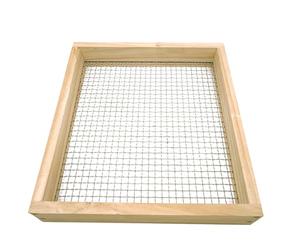 Pavimento da Giardino Manuale - Colino per Compost a Rete Riutilizzabile da 12 Pollici con Robusto e setacci in Acciaio, Filtro da Giardino in Legno, per orticoltura Biologica e