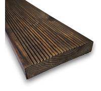 Pavimento Decking Naturale in Legno Antiscivolo da 14,5x2,7 cm, MULTIPACK