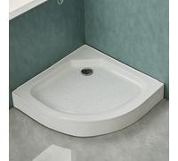 Pavimento Doccia,Box Doccia Portatile For Uso Domestico,Piatto Doccia Portatile Con Scarico,Base Doccia In Acrilico - Superficie Antiscivolo Testurizzata Bagni Moderni(39.4x39.4x5.5in)