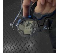 Pavimento Gomma Piastra in Gomma a Diamante da 5 mm per Impieghi Gravosi, Zerbino per Ingresso, Tappetini con Retro in Gomma Nera, Tappetini per Cuccia(Black,0.7x5m (2.3 x 16.4ft))