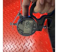 Pavimento Gomma Piastra in Gomma a Diamante da 5 mm per Impieghi Gravosi, Zerbino per Ingresso, Tappetini con Retro in Gomma Nera, Tappetini per Cuccia(Red,0.9x3m (3.0 x 9.8ft))