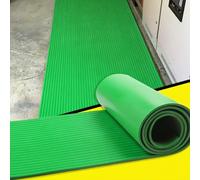 Pavimento Gomma Tappetino di Sicurezza Industriale, Tappetini in Gomma Flessibile Antiscivolo, Rotolo per Pavimento in Lamiera Dielettrica per Scatole Portafusibili(Green,10mx1.2mx3mm(33'x3.9'x1/8"))