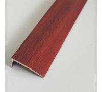 Pavimento in Legno A Forma di L Edgig Strips Door Threshold Strip, Stair Step Trim 35.4ich / 90cm Log, PVC Wood Grai Fiish, F, 2x1cm/0.78x0.39inch