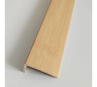Pavimento in Legno A Forma di L Edgig Strips Door Threshold Strip, Stair Step Trim 35.4ich / 90cm Log, PVC Wood Grai Fiish, I, 2x1cm/0.78x0.39inch