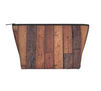 Pavimento in legno, Borsa da toilette Borsa per trucco Borsa per cosmetici Borsa da toilette da viaggio portatile