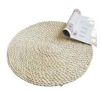 Pavimento in Paglia Cuscino Morbido Cuscino Rotondo Tappetino Tatami Intrecciato a Mano Tappetino for Meditazione for la Cerimonia del tè Yoga per Yoga e Mindfulness(1 Layer Corn Husk,30cm)