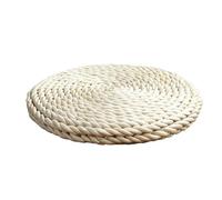Pavimento in Paglia Cuscino Morbido Cuscino Rotondo Tappetino Tatami Intrecciato a Mano Tappetino for Meditazione for la Cerimonia del tè Yoga per Yoga e Mindfulness(2 Layer Corn Husk,40cm)