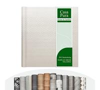 Pavimento in vinile al metro, in 36 design, effetto legno, effetto piastrelle, effetto pietra, per pavimenti in PVC, per cucina, bagno e soggiorno (Fairplay cerchi grigio chiaro, 100 x 100 cm)