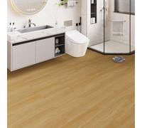 Pavimento in vinile - Pavimento in lino con effetto legno grigio, piastrelle autoadesive, impermeabile, per ufficio e cucina