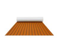 Pavimento per barca in EVA, 269 x 89 cm, in teak da 6 mm, autoadesivo | Tappetino per barca, tagliabile e antiscivolo, per yacht, camper e barche