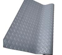 Pavimento per Garage Gray 0.8×8m, Tappeto Gomma Antiscivolo in PVC, Antiscivolo Pavimento Gomma Rotolo per Grandi Garage, Magazzini, Fabbriche e Scuole