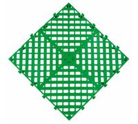 Pavimento per garage resistente con drenaggio elevato | PP, incastro, drenaggio, antiscivolo, alta portata, facile installazione(Green)
