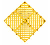 Pavimento per garage resistente con drenaggio elevato | PP, incastro, drenaggio, antiscivolo, alta portata, facile installazione(Yellow)