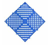 Pavimento per garage resistente con drenaggio elevato | PP, incastro, drenaggio, antiscivolo, alta portata, facile installazione(Blue)
