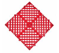Pavimento per garage resistente con drenaggio elevato | PP, incastro, drenaggio, antiscivolo, alta portata, facile installazione(Red)