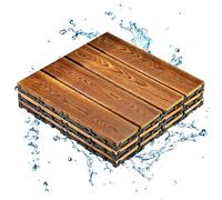 Pavimento per terrazze, Piastrelle per terrazze in legno | Piani per terrazze in legno 3X per esterni | Forniture per ristrutturazione domestica, rivestimento impermeabile al pavimento per il balcone