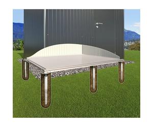 Pavimento SmartBase Plus Biohort per casetta Neo 1A Alluminio