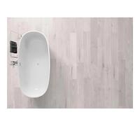 Pavimento SPC Airflow grigio chiaro sp 5+1 mm 121x19,2 cm Grigio-chiaro