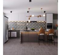 Pavimento SPC Magia pietra sp 5 mm 30,5x61 cm 2,23 m² Grigio chiaro