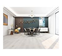 Pavimento SPC rovere bianco sp 3,5+1 mm 122x18 cm Bianco