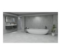 Pavimento SPC Zurich Robust cemento sp 5,5 91,4x45,7 cm Cemento
