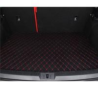 Pavimento Tappetini Personalizzato Tappetini Auto Per VW Per Tiguan 2017 2018 2019 5N Rilievi Del Piede Automobile Tappeto Copertura Accessori Interni(Trunk-BLACK-RED)