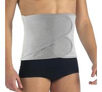 PAVIS - Fascia Addominale Anatomica Unisex - Regolabile - Post-Operatorio, Post-Parto per Contenzione Addominale - Traspirante e Anallergica - Colore: Grigio Melange - Taglia XL - Made in Italy