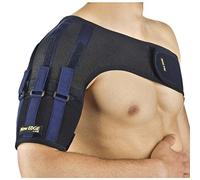 PAVIS - Tutore Spalla Lato Sinistro - Stabilizzatore Post-Trauma e Prevenzione - Taglia: M - Sistema Antilussazione - Regolabile, Traspirante - Tessuto Elastico e Cotone - Made in Italy