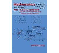 Pavitra Gupta Mathematics for class 12 (CBSE & CUET) Full Syllabus (Tascabile)
