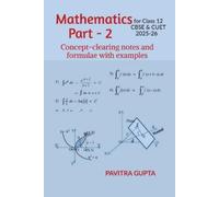 Pavitra Gupta Mathematics for class 12 (CBSE & CUET) Part-2 (Tascabile)