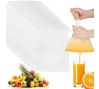 Pavlleen 10 Pcs Sacchetti Filtranti per Alimenti 20×30cm, Riutilizzabili