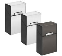 Pavlleen 3 Pezzi portasigarette in metallo con chiusura magnetica,Per 20 Sigarette Da,Portasigarette in Alluminio,Portasigarette Da Uomo Da Donna In Metallo