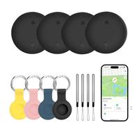 Pavlleen Smart Tag Pro 4 Pack Air Tag Smart Tracker Custodia Tracker compatibile con l'app Apple Where's per chiavi, bagagli, portafoglio, custodia protettiva impermeabile IP67