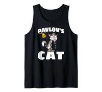 Pavlovs Cat Gatto Cartoni Esperimento Pavloviano del Cane Canotta