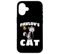 Pavlovs Cat Gatto Cartoni Esperimento Pavloviano Del Cane Custodia per iPhone 16