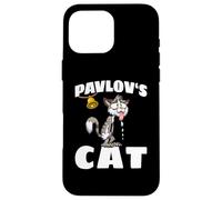 Pavlovs Cat Gatto Cartoni Esperimento Pavloviano Del Cane Custodia per iPhone 16 Pro Max