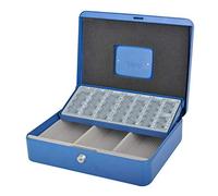 Pavo 8008766 Pavo - Cassetta portavalori Euro, colore: Blu